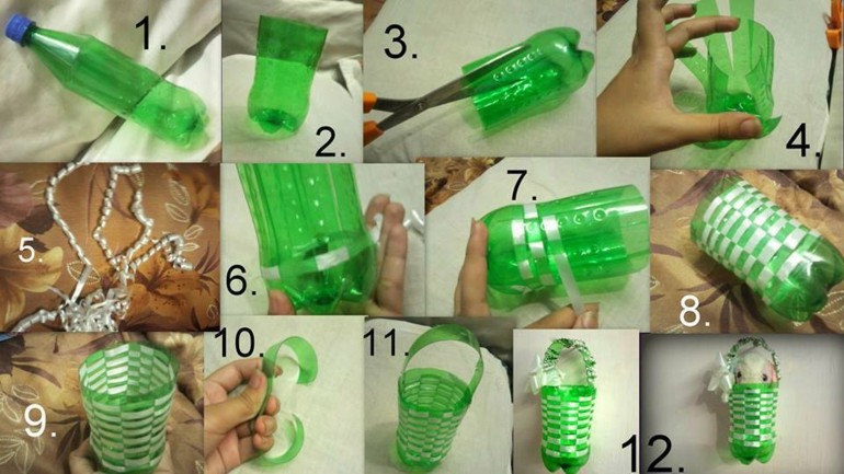 manualidades con botellas de plastico