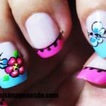 Imágenes de uñas decoradas con flores