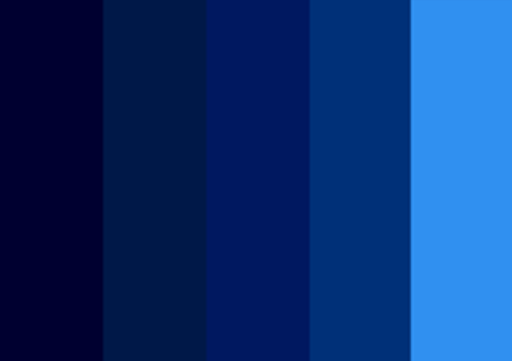 colores azules