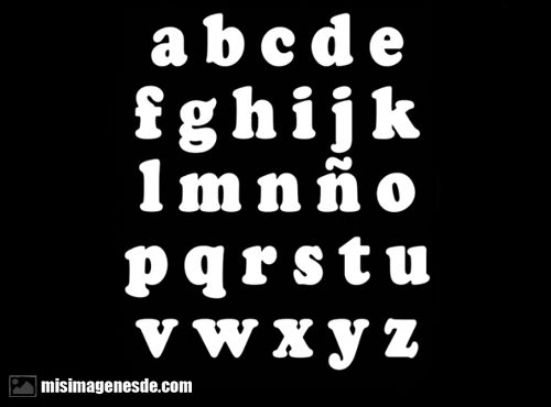 letras del abecedario