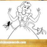 Dibujos de princesas para pintar